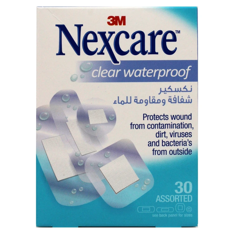 3M Nexcare Clear Water Proof Band Astd 30's CWP 30